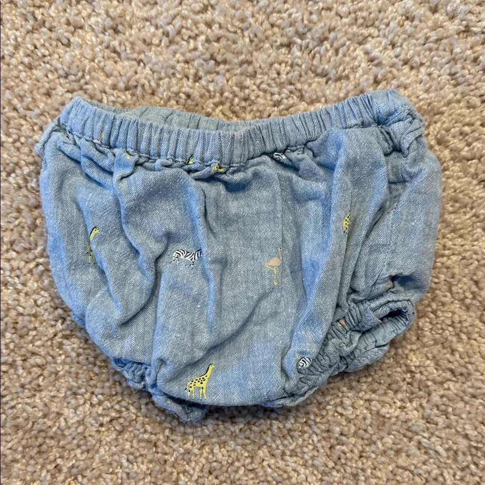 Janie and Jack Charming Blue Chambray Set